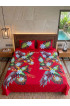 Hand Painted Rayon Bedsheet Set King Size